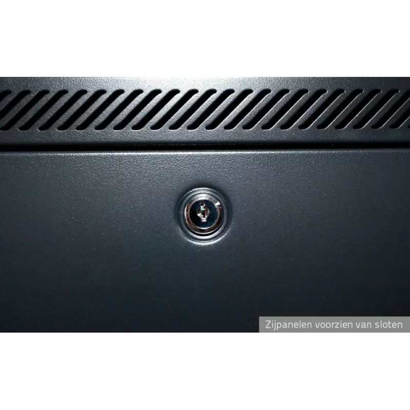 DSIT 42U 19 inch serverrack-kast met geperforeerde voordeur, 600x1200x2000 mm, zwart