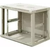 DSIT DS6406W 6U wandmontage serverkast met glazen deur, wit, 600 x 450 x 367 mm