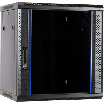 DSIT 12U wandmontage serverkast met glazen deur 600x450x634 mm