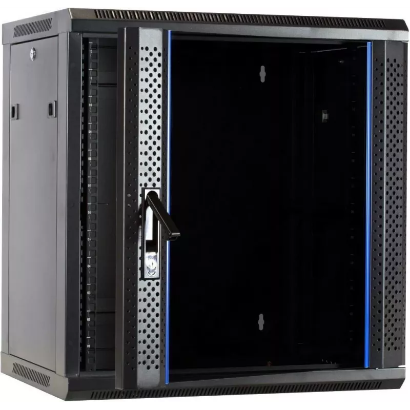 DSIT 12U wandmontage serverkast met glazen deur 600x450x634 mm