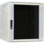 DSIT 12U omkeerbare wandmontage serverkast met glazen deur, wit, 600x600x635 mm