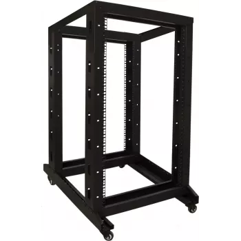 DSIT 22U 19 inch vrijstaande serverrack-kast op wielen, 600x800x1200 mm, ongemonteerd, zwart