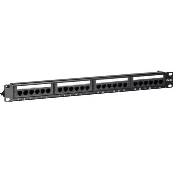 DS-IT CAT 5e UTP 24-poorts 19 inch rackmount patchpaneel (DS-Patch5-24UTP)