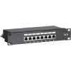 DSIT DS-10Patch5-8FTP 10 inch 8-poorts FTP CAT 5e patchpaneel, 1U rackmontage, afgeschermd RJ45, LSA+ IDC, zwart