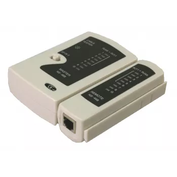 DSIT netwerkkabeltester voor RJ11 RJ12 RJ45 ISDN Cat5 Cat5e Cat6 Cat6a UTP STP met led-indicatie