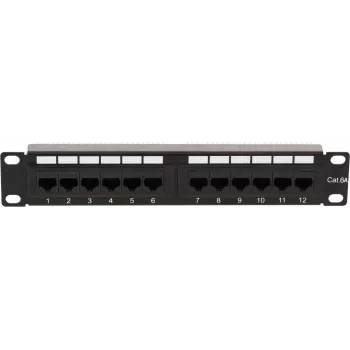 DSIT 10 inch 12-poorts UTP CAT 6a patchpaneel DS-10Patch6a-12UTP