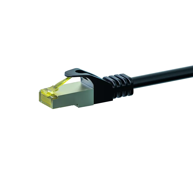 DSIT Cat.7 S/FTP PiMF RJ45 netwerk-patchkabel, 3m, zwart