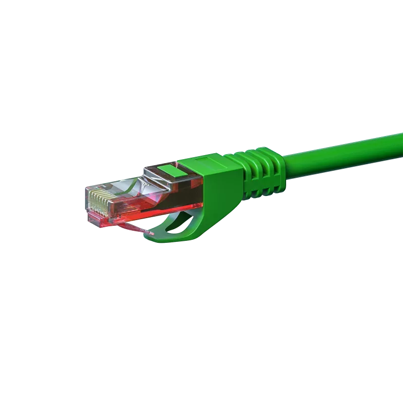 DSIT CAT6 U/UTP patchkabel, 1,5 m, groen, 100% koper, RJ45, 10 Gbps, 250 MHz, PVC-mantel