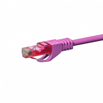 DSIT CAT6 netwerkkabel, U/UTP, 1,50 m, roze, 100% koper (DC-69-015)