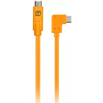 Tether Tools CUCRTC1-ORG 4,6 m USB-C naar USB-C haakse kabel, oranje