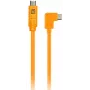 Haakse USB-C-naar-USB-C-tetherkabel Tether Tools TetherPro 50 cm, oranje (CUCRTC1-ORG)
