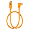 Haakse USB-C-naar-USB-C-tetherkabel Tether Tools TetherPro 50 cm, oranje (CUCRTC1-ORG)