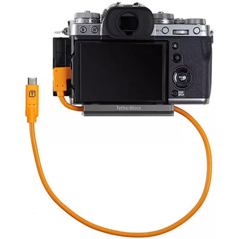 Haakse USB-C-naar-USB-C-tetherkabel Tether Tools TetherPro 50 cm, oranje (CUCRTC1-ORG)