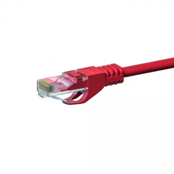 DSIT CAT 6 netwerkkabel U/UTP - 15 meter - rood - CCA - RJ45 - Ethernet-patchkabel