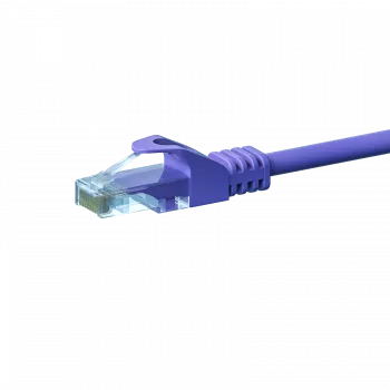 DSIT CAT5e U/UTP Ethernet-patchkabel, 0,25 m, violet, 100% koper, RJ45, Gigabit