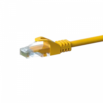 DSIT CAT5e U/UTP netwerk-patchkabel, 15 m, geel, 100% koper, RJ45, 1 Gbit/s