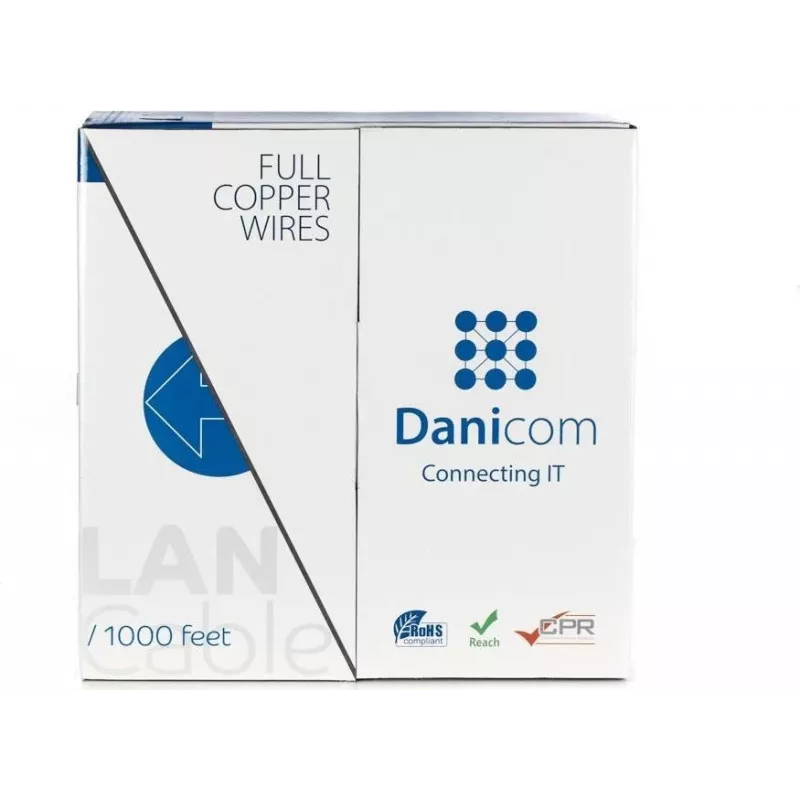 DSIT DANICOM CAT6 UTP 305m PVC (Fca) solid copper netwerkkabel