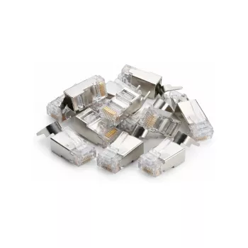 DSIT SFTP RJ45 CAT6a netwerkstekker voor litze aders (massieve ader) - 10 stuks