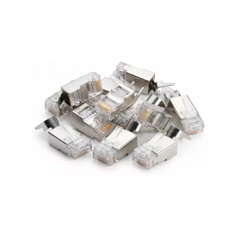 DSIT SFTP RJ45 CAT6a netwerkstekker voor litze aders (massieve ader) - 10 stuks