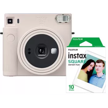 Fujifilm Instax Square SQ1 instantcamera met film, krijtwit (70100148677)