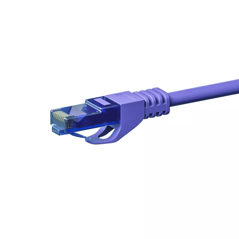 DSIT CAT6a netwerkkabel 100% koper U/UTP 0,50 m violet (DC-U6A8-005)