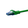 DSIT CAT6a U/UTP 100% koper ethernet-patchkabel, 10m, groen, RJ45, 10Gbps, 500MHz, litze, PVC-mantel