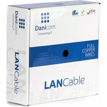 DSIT DANICOM CAT6 FTP 50m massieve-geleiderkabel - LSZH (Dca) - DC-FTP6-50S-DCA
