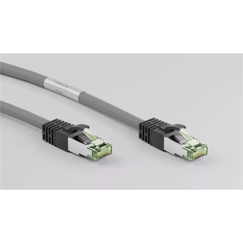 DSIT CAT 8 S/FTP PiMF RJ45 netwerkkabel, 5m, grijs – 40 Gbit/s, 2000 MHz, vergulde contacten