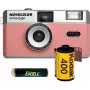 Swiss+Go Novocolor 35mm analoge camerapack met flitser, roze (SWI401611)