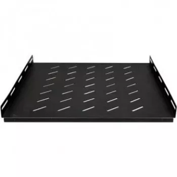 DSIT Heavy-Duty vast rack-rek voor 600 mm diepe serverkasten, 1U, 100 kg belasting, zwart