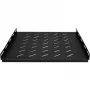 DSIT Heavy-Duty vast rack-rek voor 600 mm diepe serverkasten, 1U, 100 kg belasting, zwart