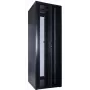 DSIT 47U 19 inch serverrack-kast met geperforeerde dubbele deuren voor en achter, 800x1000x2250 mm, zwart