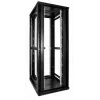 DSIT 47U 19 inch serverrack-kast met geperforeerde dubbele deuren voor en achter, 800x1000x2250 mm, zwart