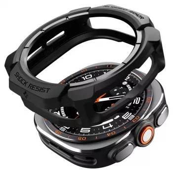 Spigen Rugged Armor hoes voor Samsung Galaxy Watch Ultra 2 2026 (47mm) – mat zwart