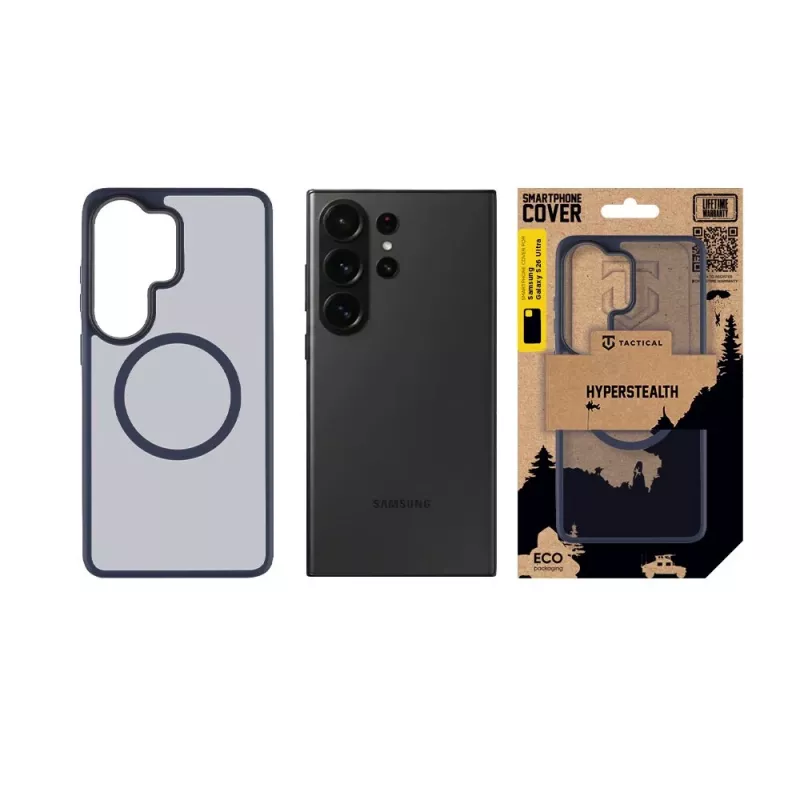 Tactische achterzijde cover MagForce Hyperstealth Galaxy S26 Ultra diepblauw