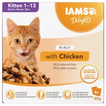 EUKANUBA IAMS DELIGHTS kittens in gelei natvoer voor katten 8x85g