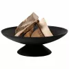 Fire Bowl L gietijzeren vuurplaats voor buiten, 60 cm rond, voor hout & houtskool, zwart