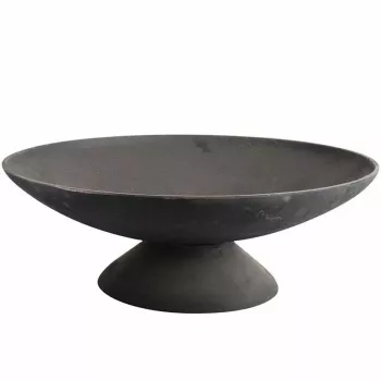 Fire Bowl L gietijzeren vuurplaats voor buiten, 60 cm rond, voor hout & houtskool, zwart