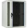 DSIT 15U wandmontage serverrack behuizing met glazen deur, wit, 600x600x770 mm