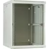 DSIT 15U wandmontage serverrack behuizing met glazen deur, wit, 600x600x770 mm