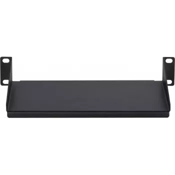 DSIT DS-FH10 10 inch 1U vast rackplateau voor serverkasten, zwart, 250 x 136 x 44 mm