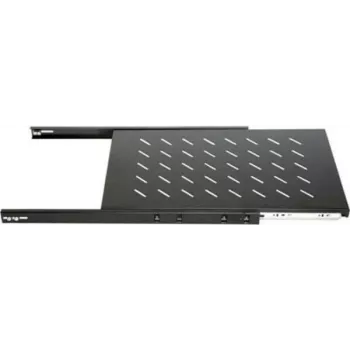 DSIT DS-UH60 1U uitschuifbaar rackplateau, 18 kg belasting, 450 mm diepte, zwart