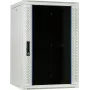 DSIT 18U wandmontage serverkast met glazen deur, 600x600x900 mm, wit