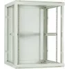 DSIT 18U wandmontage serverkast met glazen deur, 600x600x900 mm, wit