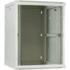 DSIT 18U wandmontage serverkast met glazen deur, 600x600x900 mm, wit