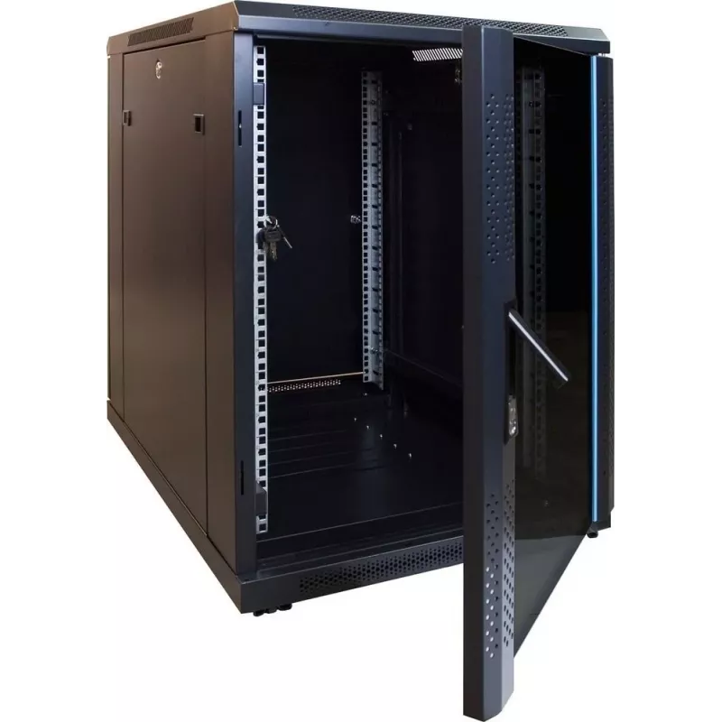 DSIT DS6615-MINI 15U 600x600mm wandmontage serverkast met glazen deur