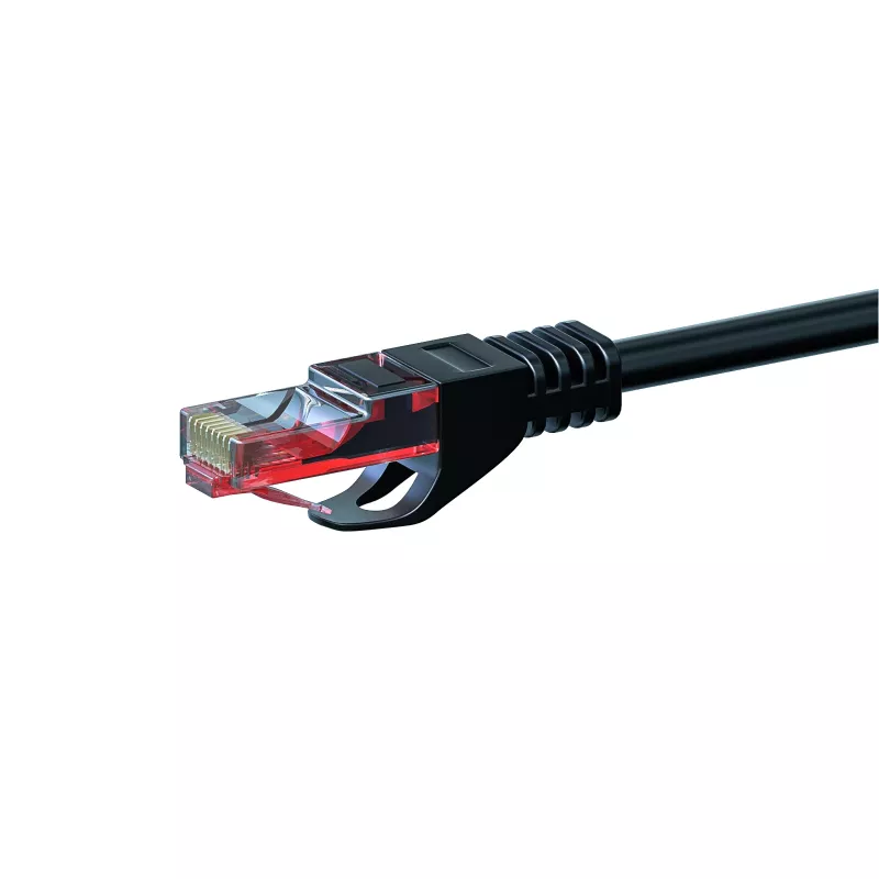 DSIT CAT6 U/UTP netwerkkabel, 50 m, zwart, 100% koper (DC-60-500)