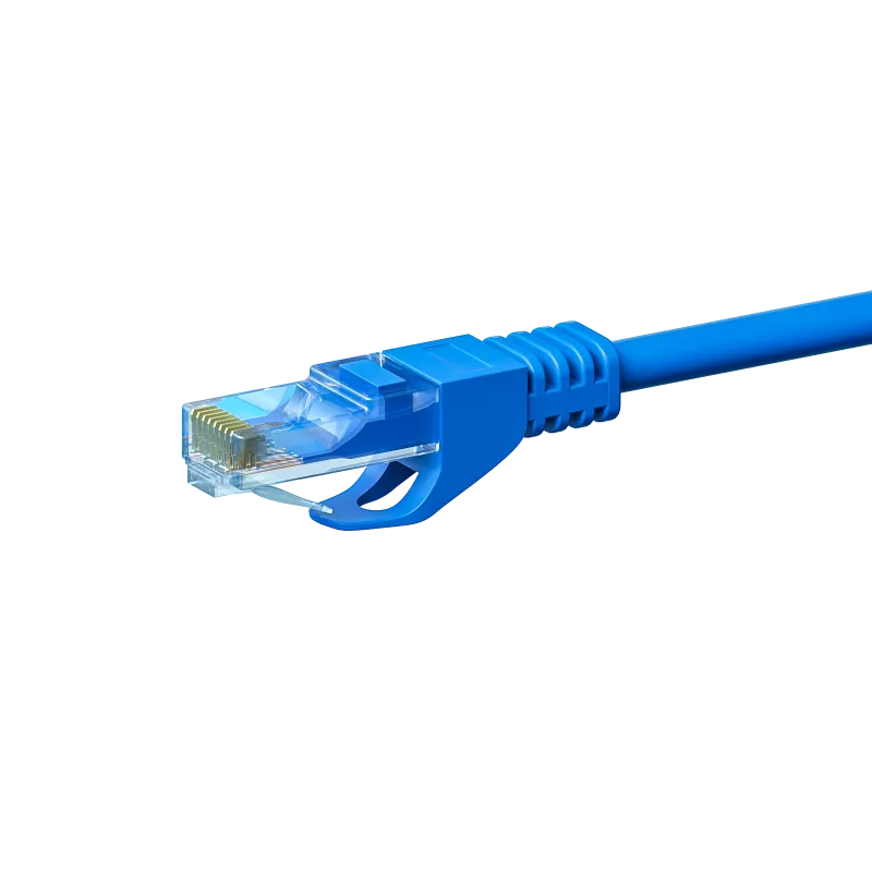 DSIT CAT 6 netwerkkabel U/UTP - 0,25 m - blauw - CCA (DC-C64-002)
