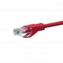 DSIT CAT5e netwerk-patchkabel U/UTP 0,5 m rood 100% koper RJ45 Ethernet-kabel