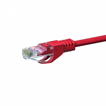 DSIT CAT5e U/UTP netwerk-patchkabel, 1 m, rood, 100% koper (DC-55-010)